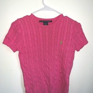 ralph lauren sweater top pink